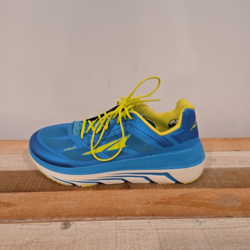 Altra Duo Womens 10 Blue Yellow White Trainers Running Shoes AFW1838F4 - Picture 5 of 10
